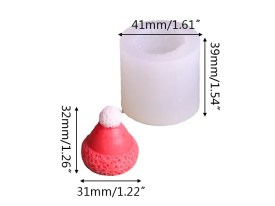 Molde silicona gorrito recto Papa Noel